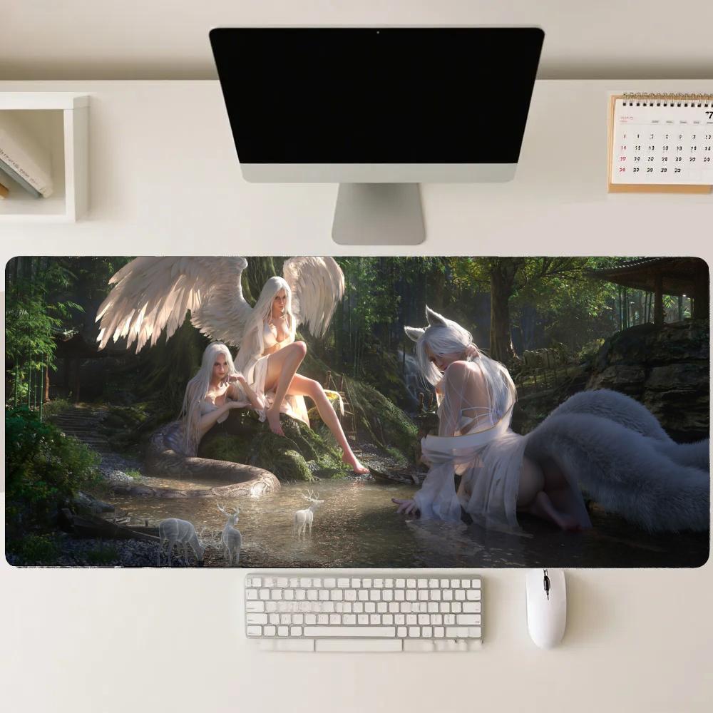 Gaming Accessories For Pc Setup - سجادة ألعاب فورست جيرل ممتدة، إكسسوارات