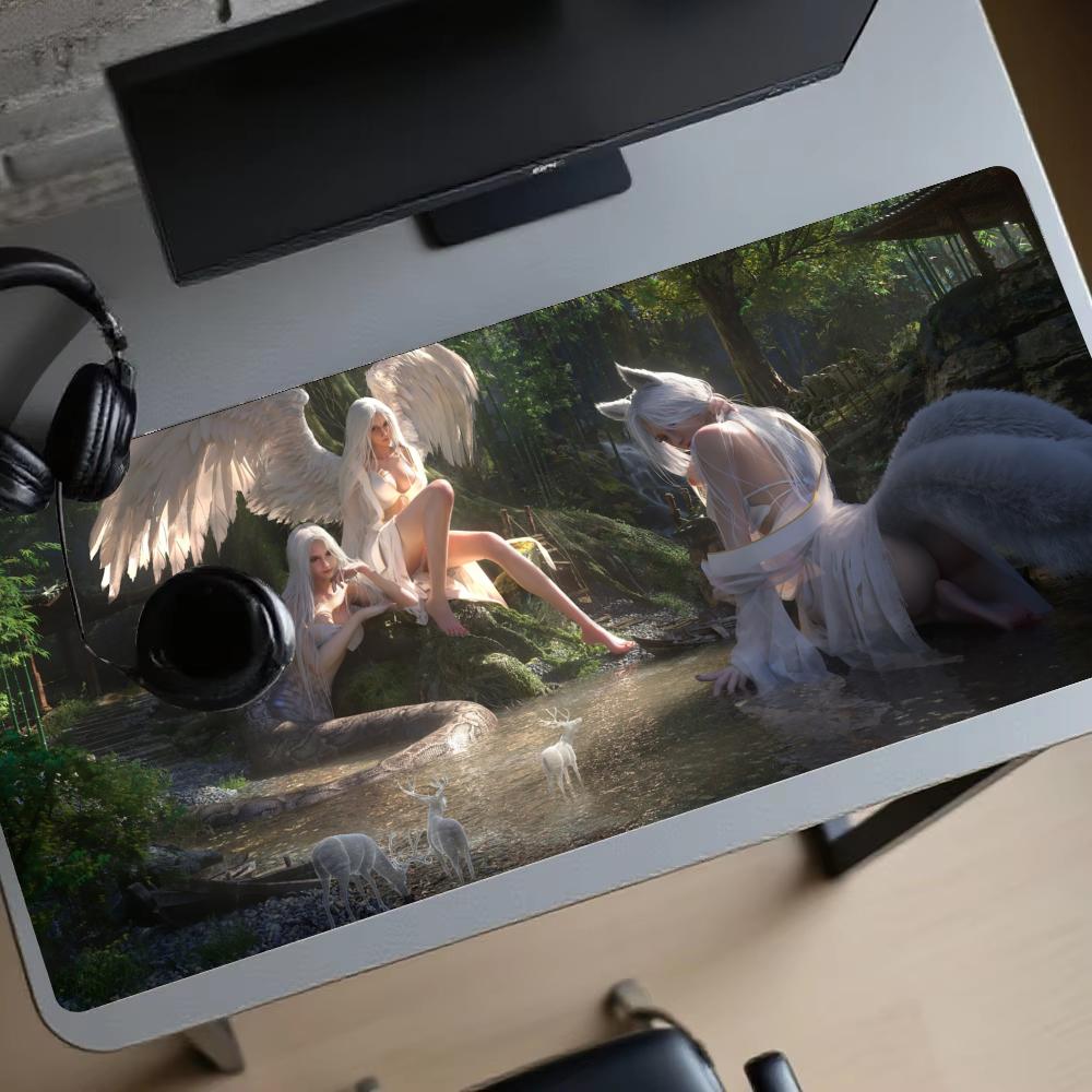 سجادة ألعاب فورست جيرل ممتدة،  - مراجعة Gaming Accessories For Pc Setup وسعره