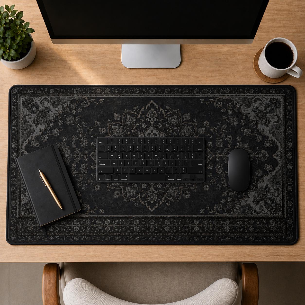 سجادة مكتب سوداء، وسادة مكتب ب - مراجعة Gaming Accessories For Pc Setup وسعره