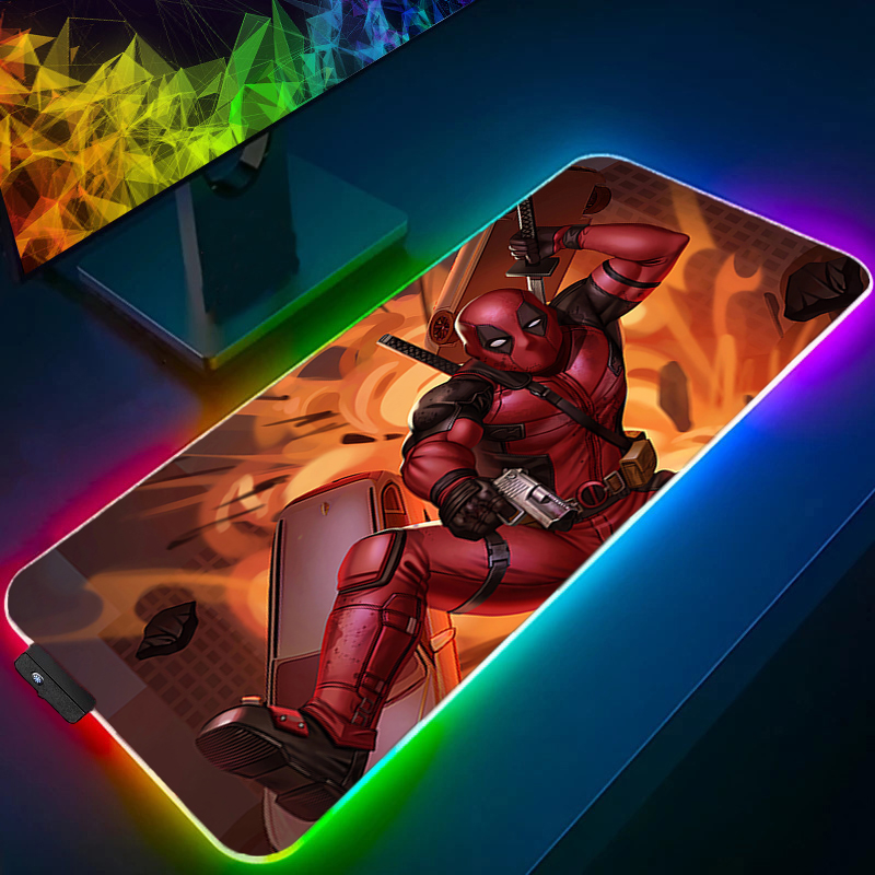 لوحة ماوس LED للألعاب بإضاءة خ - مراجعة Gaming Accessories Computer وسعره