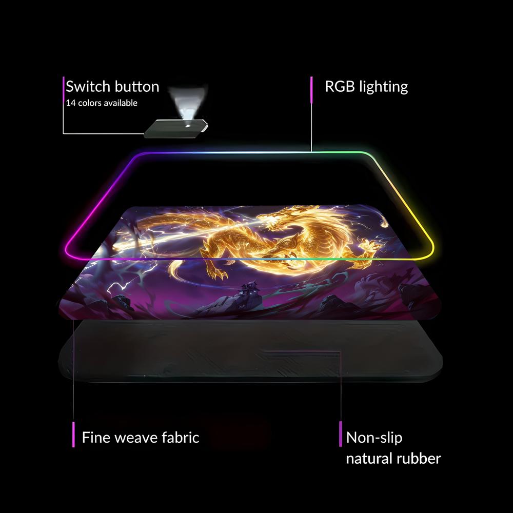 لوحة ماوس RGB LED بتصميم التني - مراجعة Gaming Accessories Pc Setup وسعره