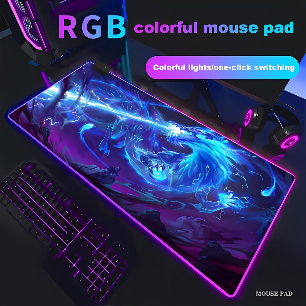 لوحة ماوس RGB LED بتصميم التني - مراجعة Gaming Accessories Pc Setup وسعره
