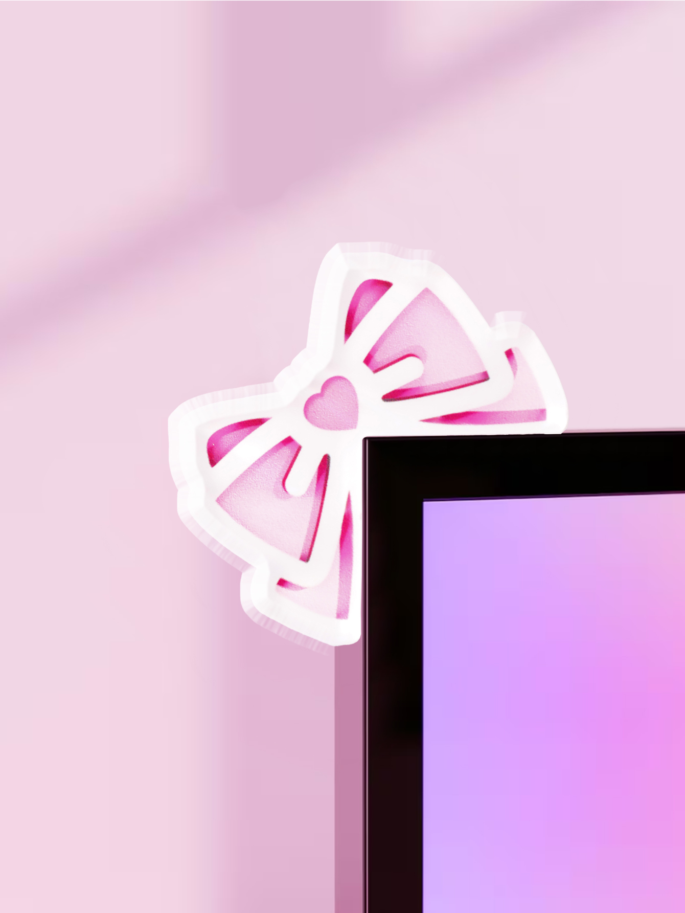 Kawaii القوس رصد ديكور الوردي  - مراجعة Gaming Accessories For Pc Setup وسعره