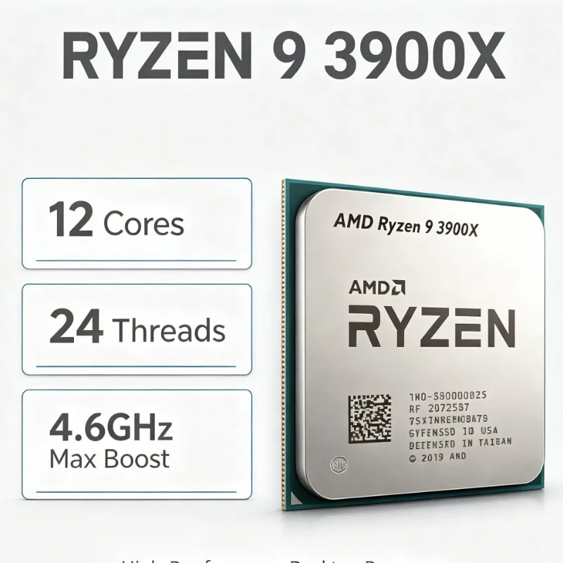 معالج AMD Ryzen 9 3900X، 12 نو - مراجعة Amd Cpu Ryzen 9 وسعره